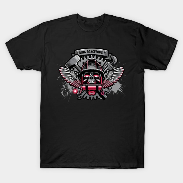 Living Dangerously- Workers Who Risk Their Lives Everyday T-Shirt by Vector-Artist